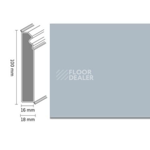 Плинтус Плинтус Dollken Cubu Flex life Hamburg Style 100 1202 Cветло-серый фото 1 | FLOORDEALER